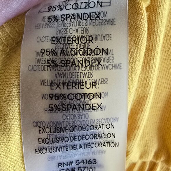 Calvin Klein CK Romper With Drawstring and Pockets - Mustard Yellow / Gold - Picture 6 of 7